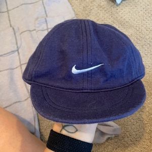 Newborn navy Nike hat